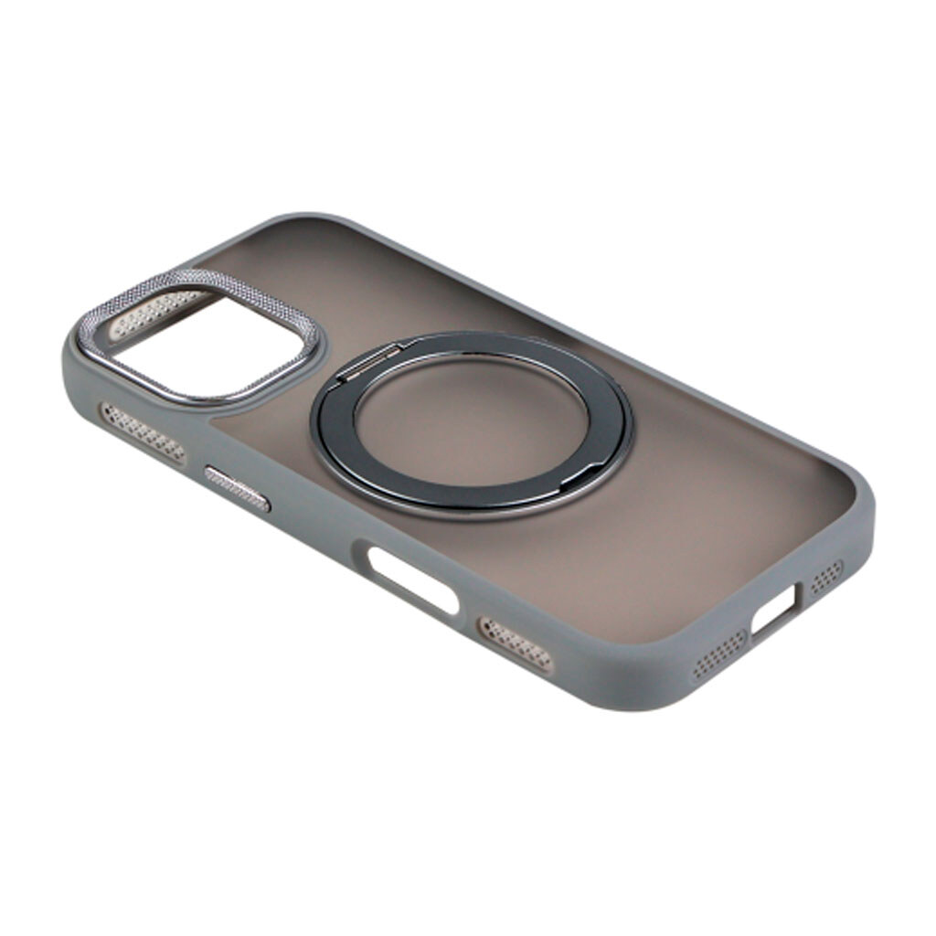 Чехол (накладка) Apple iPhone 17, Spin Case, MagSafe, Серый - № 5 Чехол (накладка) Apple iPhone 17, Spin Case, MagSafe, Серый - № 5