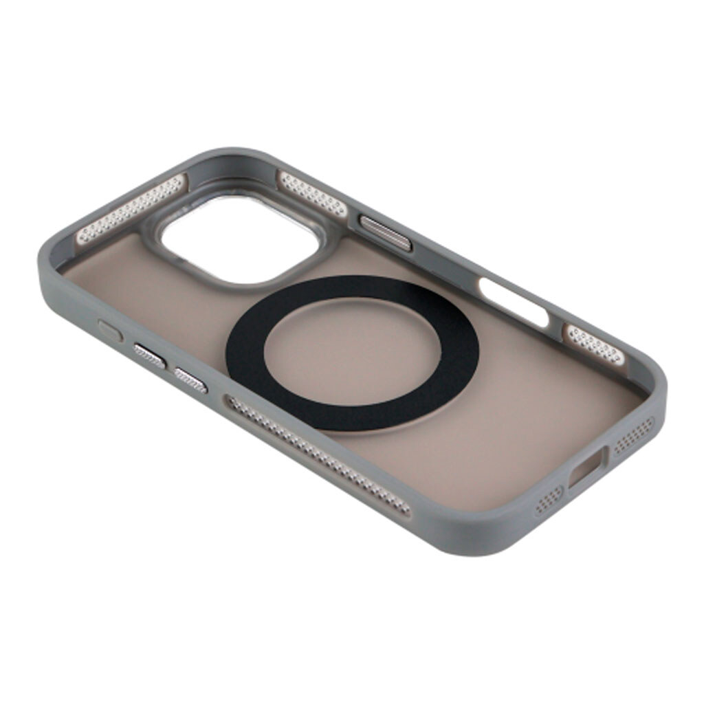 Чехол (накладка) Apple iPhone 17, Spin Case, MagSafe, Серый - № 6 Чехол (накладка) Apple iPhone 17, Spin Case, MagSafe, Серый - № 6