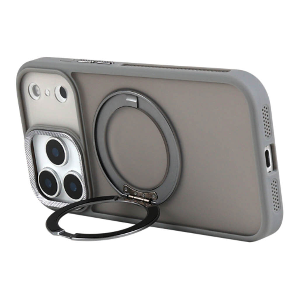 Чохол (накладка) Apple iPhone 17 Pro, Spin Case, MagSafe, Сірий - № 7 Чохол (накладка) Apple iPhone 17 Pro, Spin Case, MagSafe, Сірий - № 7