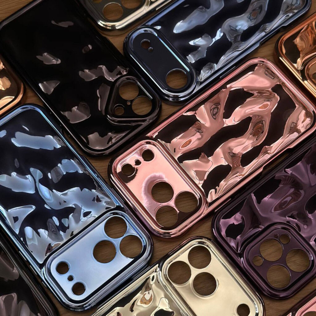 Чехол (накладка) Apple iPhone 14 Pro, Bubble Wavy 3D, Чорний - № 3 Чехол (накладка) Apple iPhone 14 Pro, Bubble Wavy 3D, Чорний - № 3