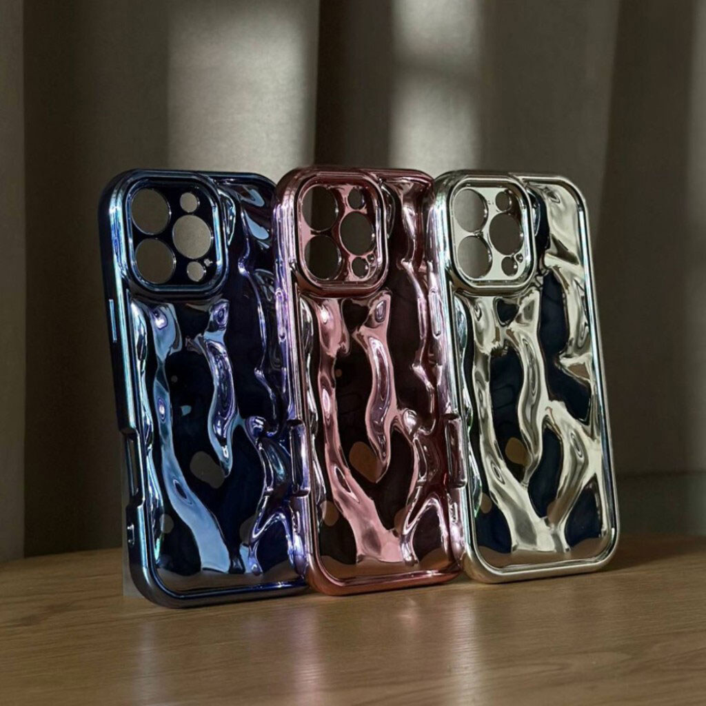 Чехол (накладка) Apple iPhone 14 Pro, Bubble Wavy 3D, Чорний - № 6 Чехол (накладка) Apple iPhone 14 Pro, Bubble Wavy 3D, Чорний - № 6