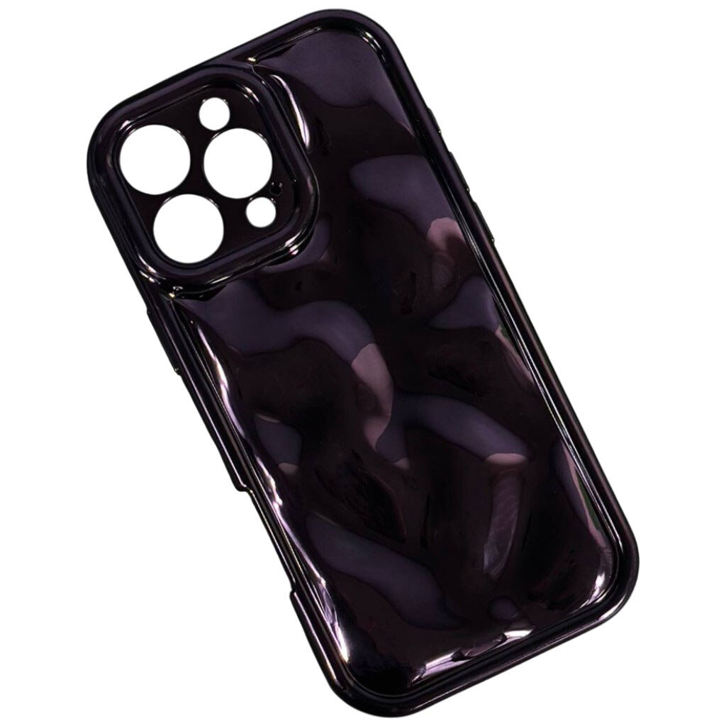 Чехол (накладка) Apple iPhone 15 Pro Max, Bubble Wavy 3D, Фіолетовий - № 1 Чехол (накладка) Apple iPhone 15 Pro Max, Bubble Wavy 3D, Фіолетовий - № 1