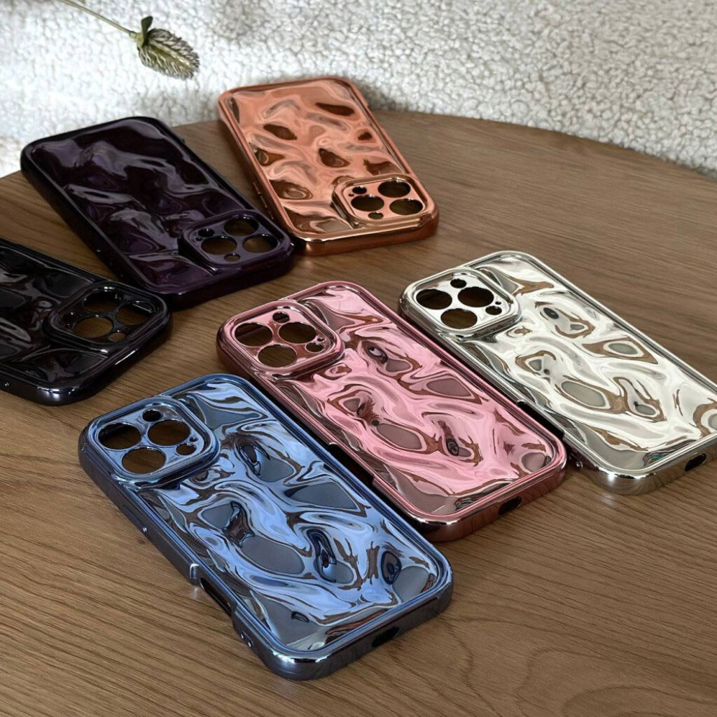 Чехол (накладка) Apple iPhone 15 Pro Max, Bubble Wavy 3D, Фіолетовий - № 4 Чехол (накладка) Apple iPhone 15 Pro Max, Bubble Wavy 3D, Фіолетовий - № 4