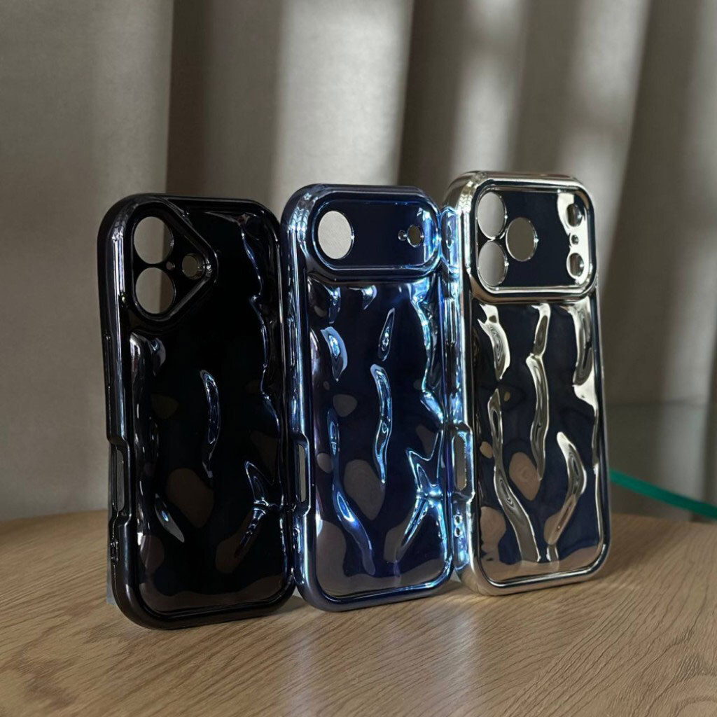 Чехол (накладка) Apple iPhone 15 Pro Max, Bubble Wavy 3D, Фіолетовий - № 5 Чехол (накладка) Apple iPhone 15 Pro Max, Bubble Wavy 3D, Фіолетовий - № 5