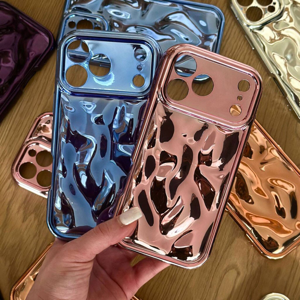 Чехол (накладка) Apple iPhone 17, Bubble Wavy 3D, Чорний - № 9 Чехол (накладка) Apple iPhone 17, Bubble Wavy 3D, Чорний - № 9