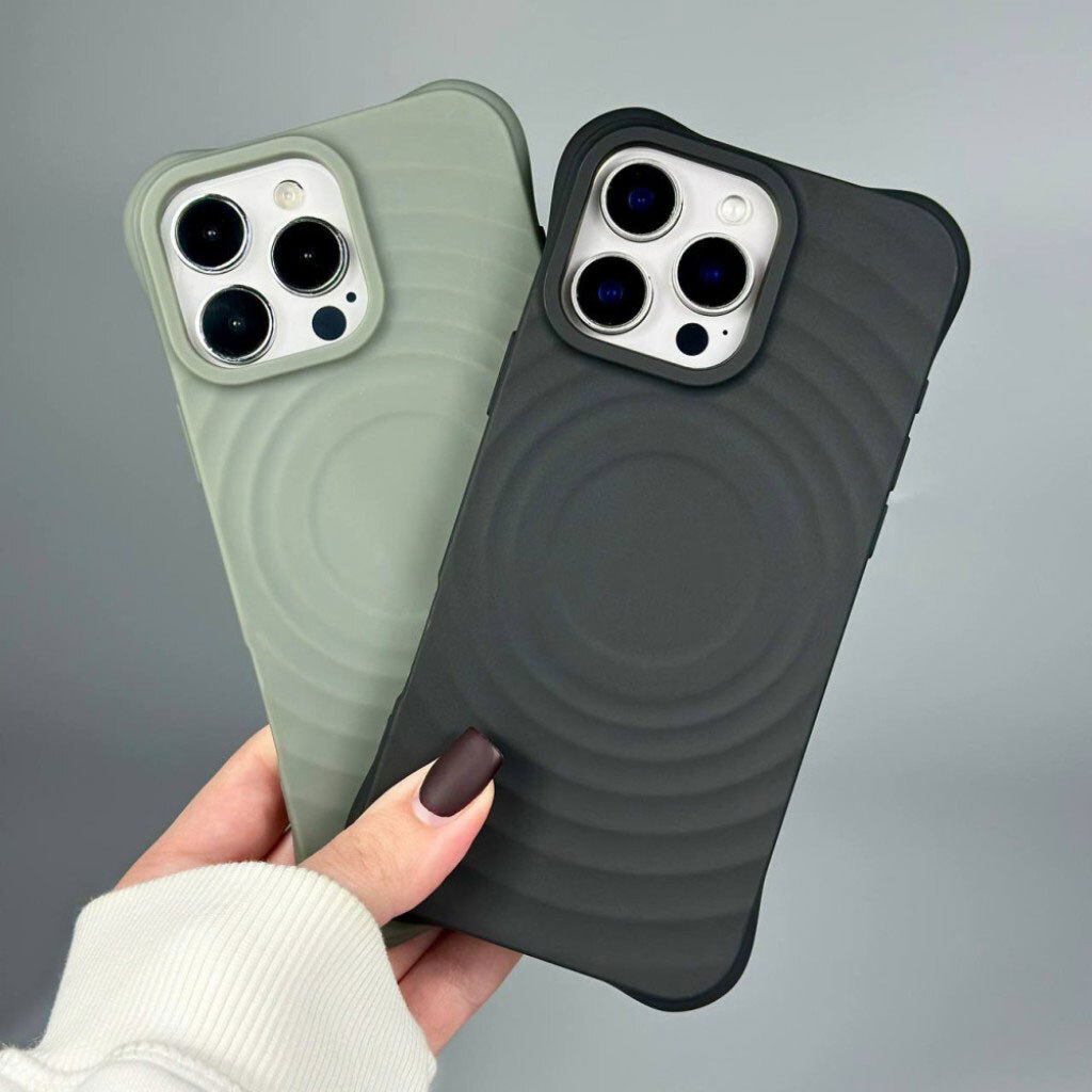 Чехол (накладка) Apple iPhone 17 Pro Max, Wave Grip 3D, Оливковий - № 8 Чехол (накладка) Apple iPhone 17 Pro Max, Wave Grip 3D, Оливковий - № 8