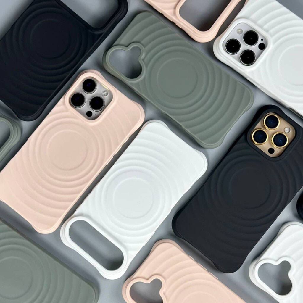 Чехол (накладка) Apple iPhone 17 Pro, Wave Grip 3D, Оливковий - № 12 Чехол (накладка) Apple iPhone 17 Pro, Wave Grip 3D, Оливковий - № 12