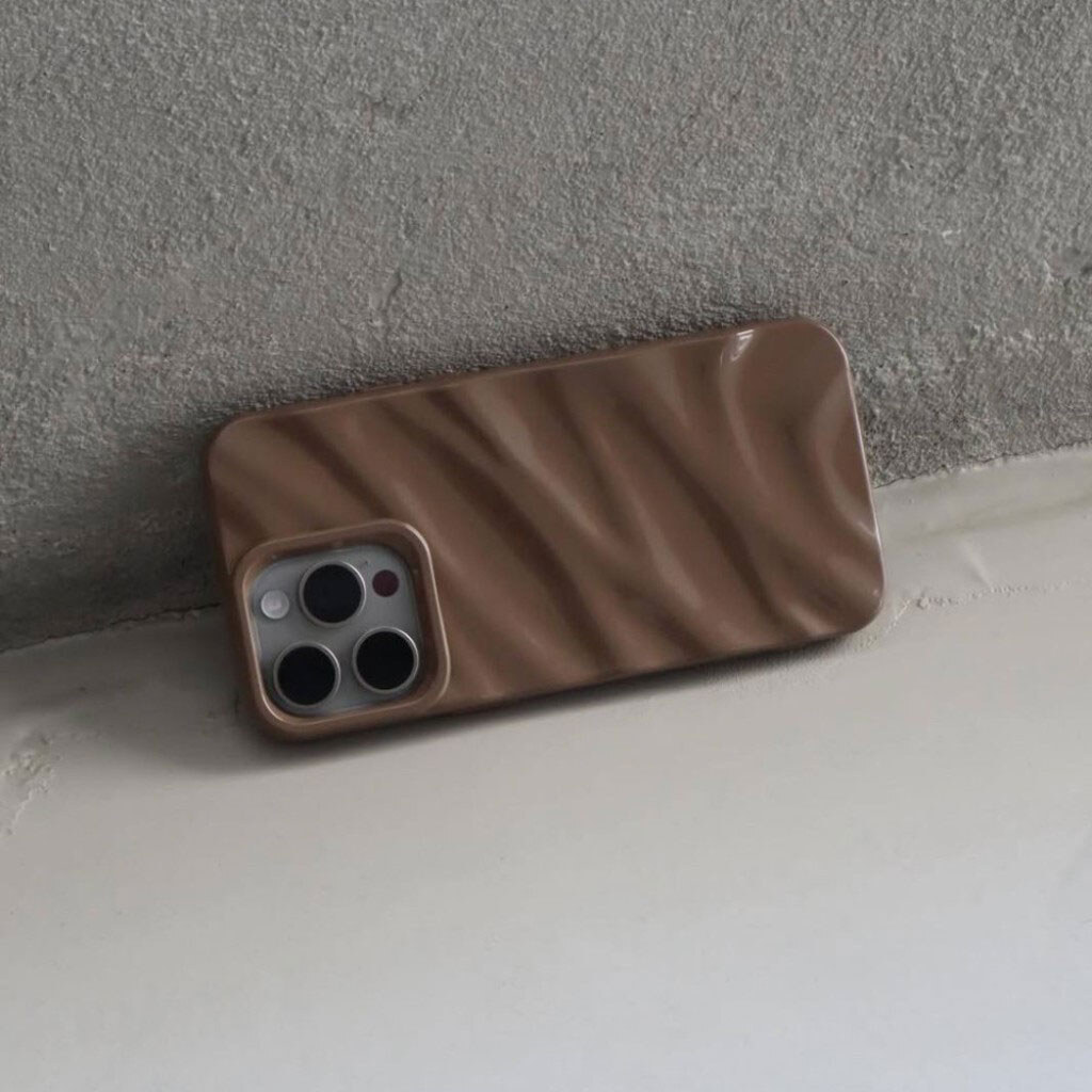 Чехол (накладка) Apple iPhone 14, Wavy Pattern 3D, Чорний - № 14 Чехол (накладка) Apple iPhone 14, Wavy Pattern 3D, Чорний - № 14