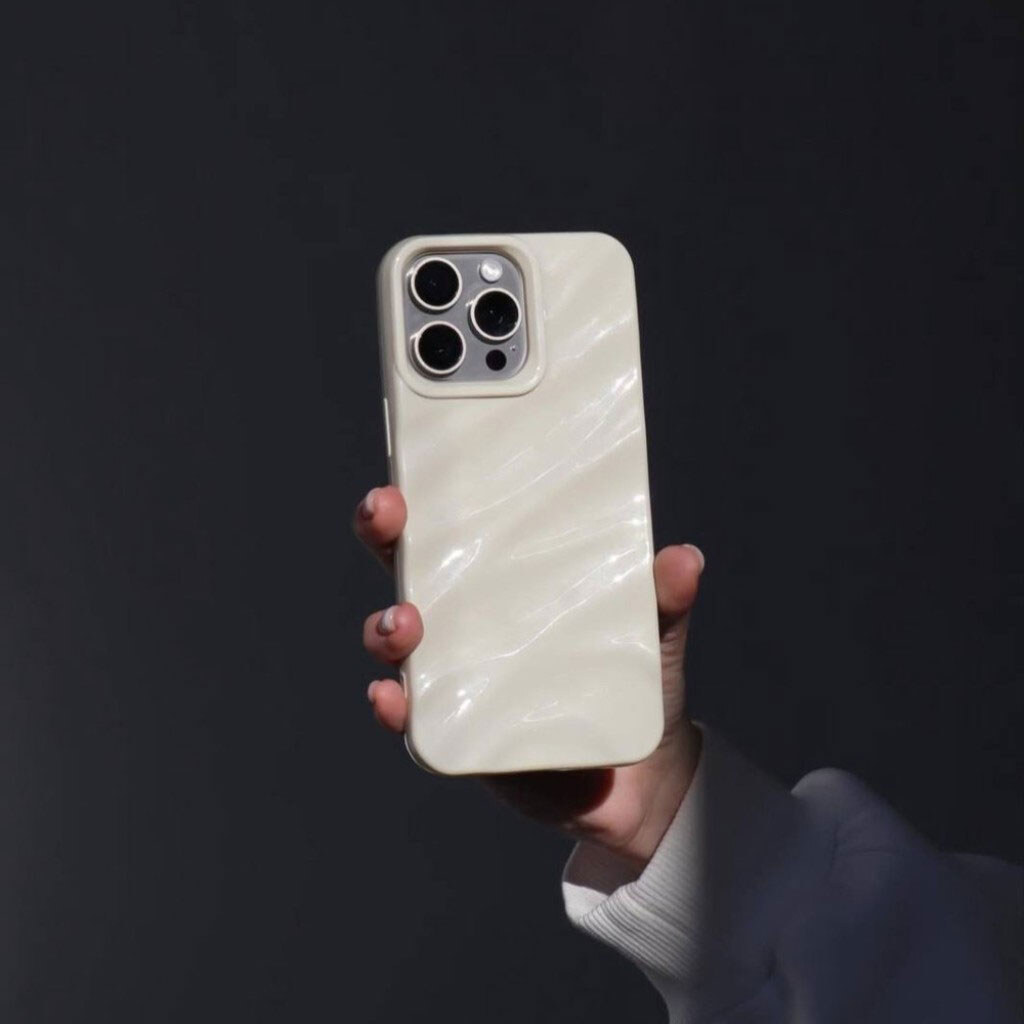 Чехол (накладка) Apple iPhone 17 Air, Wavy Pattern 3D, Белый - № 16 Чехол (накладка) Apple iPhone 17 Air, Wavy Pattern 3D, Белый - № 16