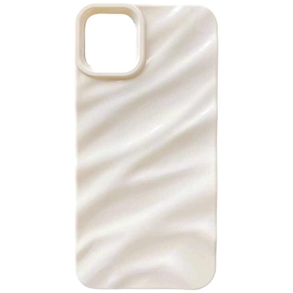 Чехол (накладка) Apple iPhone 17 Pro Max, Wavy Pattern 3D, Білий - № 1 Чехол (накладка) Apple iPhone 17 Pro Max, Wavy Pattern 3D, Білий - № 1