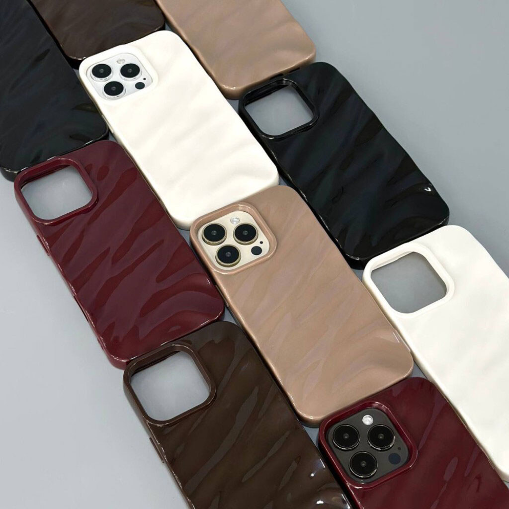 Чехол (накладка) Apple iPhone 17, Wavy Pattern 3D, Cherry, Червоний - № 5 Чехол (накладка) Apple iPhone 17, Wavy Pattern 3D, Cherry, Червоний - № 5