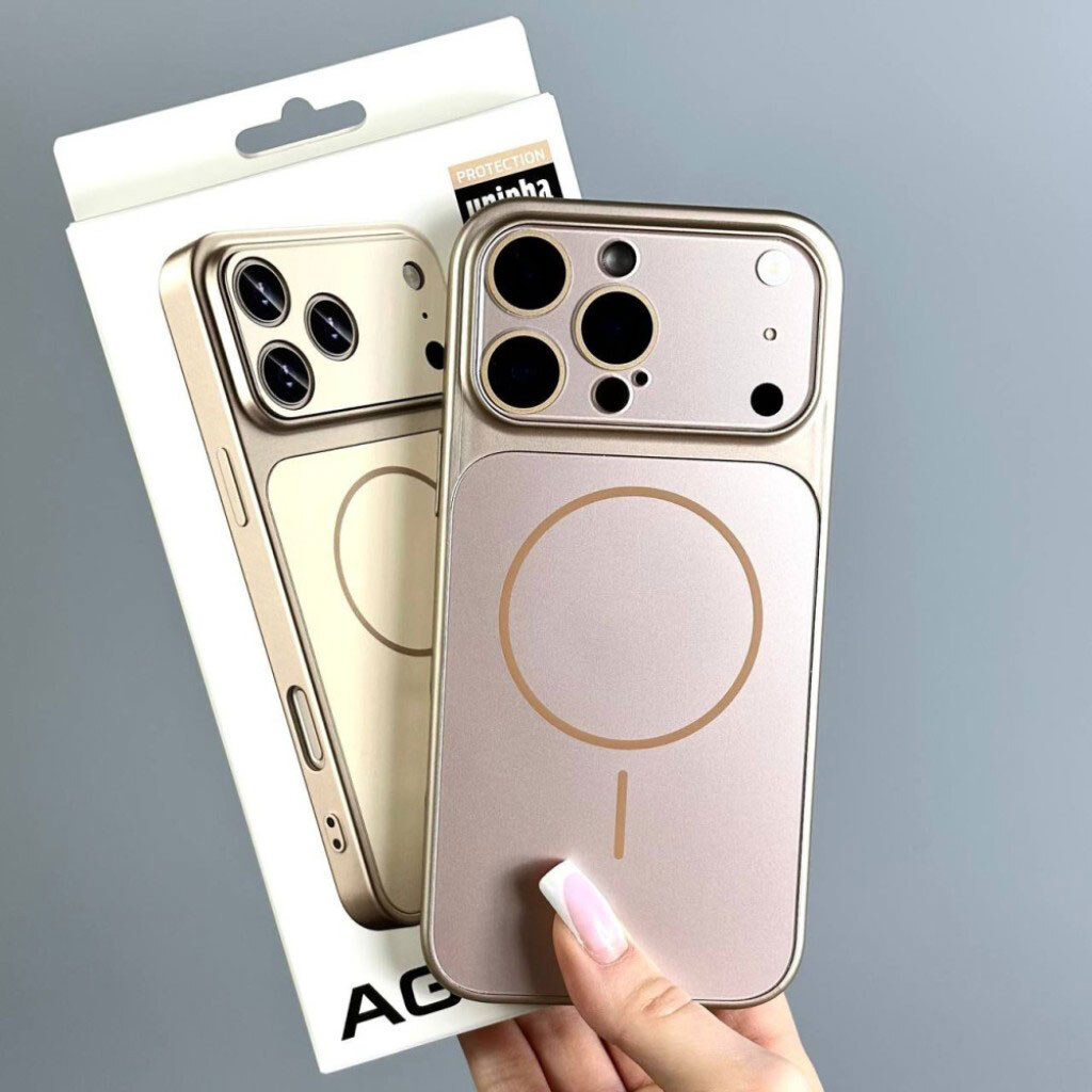 Чехол (накладка) Apple iPhone 17 Pro Max, AG Glass Slim Fit, MagSafe, Серебряный - № 3 Чехол (накладка) Apple iPhone 17 Pro Max, AG Glass Slim Fit, MagSafe, Серебряный - № 3