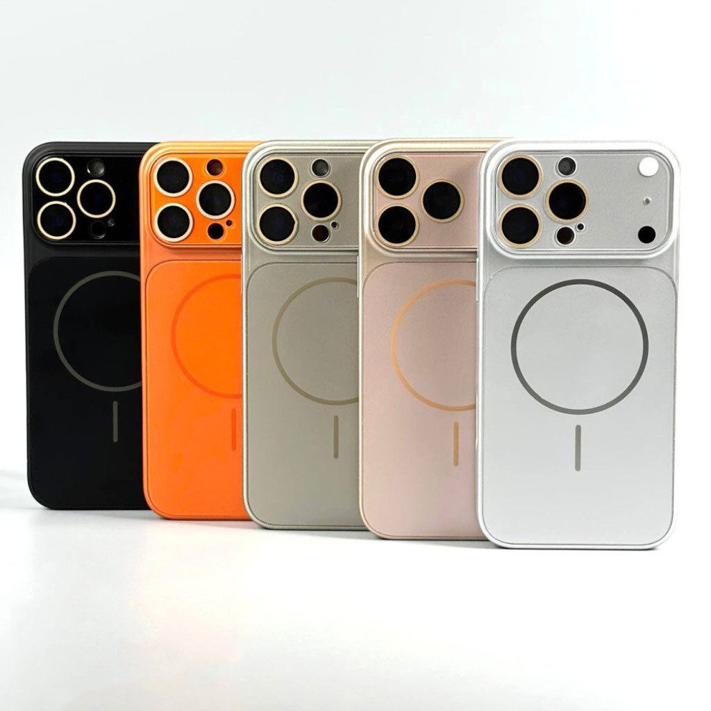 Чехол (накладка) Apple iPhone 17 Pro, AG Glass Slim Fit, MagSafe, Помаранчевий - № 11 Чехол (накладка) Apple iPhone 17 Pro, AG Glass Slim Fit, MagSafe, Помаранчевий - № 11