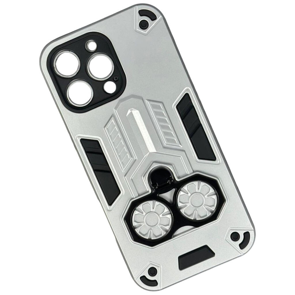 Чехол (накладка) Apple iPhone 12 Pro, Armor Shield Ring Holder, Серебряный - № 1 Чехол (накладка) Apple iPhone 12 Pro, Armor Shield Ring Holder, Серебряный - № 1