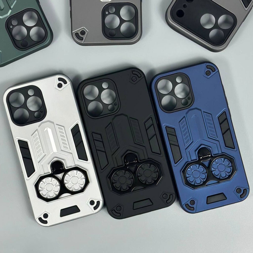 Чехол (накладка) Apple iPhone 12 Pro, Armor Shield Ring Holder, Серебряный - № 4 Чехол (накладка) Apple iPhone 12 Pro, Armor Shield Ring Holder, Серебряный - № 4