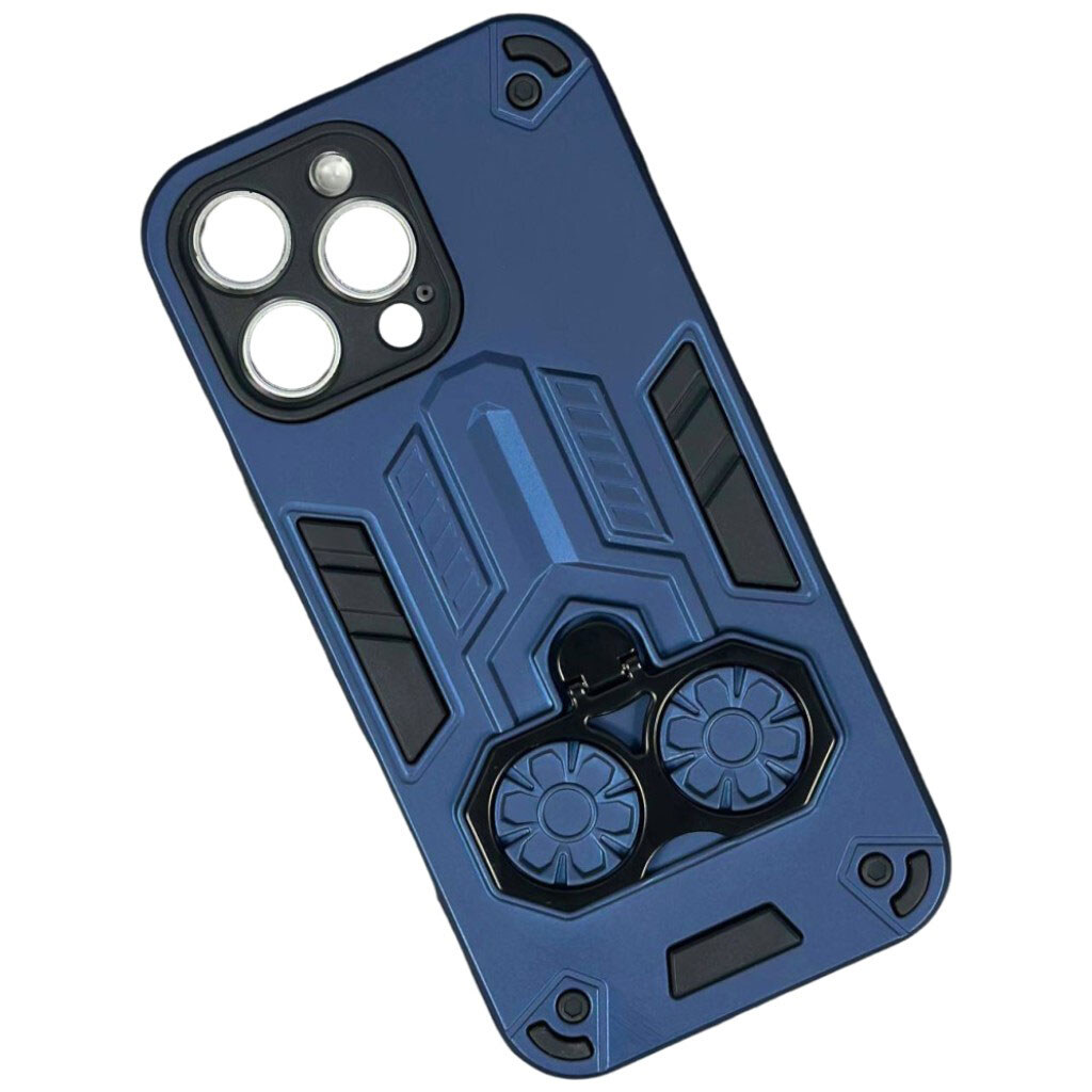 Чехол (накладка) Apple iPhone 16, Armor Shield Ring Holder, Синій - № 1 Чехол (накладка) Apple iPhone 16, Armor Shield Ring Holder, Синій - № 1