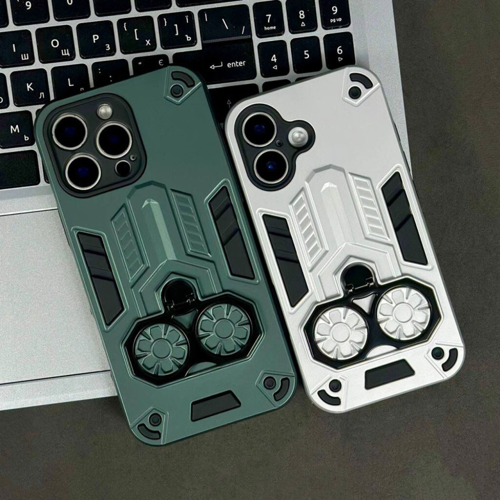 Чехол (накладка) Apple iPhone 16e, Armor Shield Ring Holder, Khaki, Зеленый - № 8 Чехол (накладка) Apple iPhone 16e, Armor Shield Ring Holder, Khaki, Зеленый - № 8