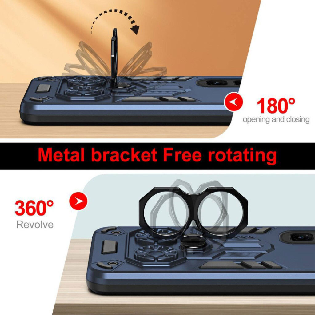 Чехол (накладка) Samsung A165 Galaxy A16 / A166 Galaxy A16 5G, Armor Shield Ring Holder, Серый - № 15 Чехол (накладка) Samsung A165 Galaxy A16 / A166 Galaxy A16 5G, Armor Shield Ring Holder, Серый - № 15