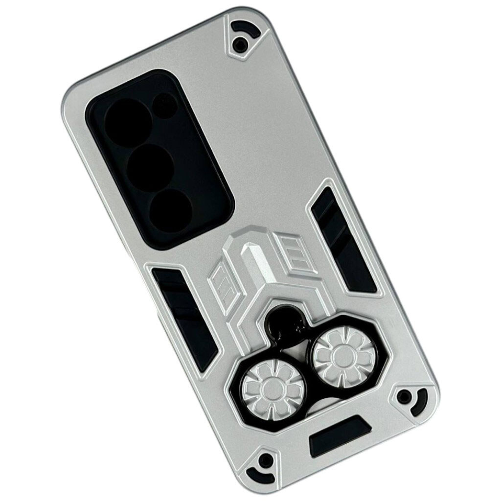 Чехол (накладка) Samsung A175 Galaxy A17 4G, Armor Shield Ring Holder, Серебряный - № 1 Чехол (накладка) Samsung A175 Galaxy A17 4G, Armor Shield Ring Holder, Серебряный - № 1