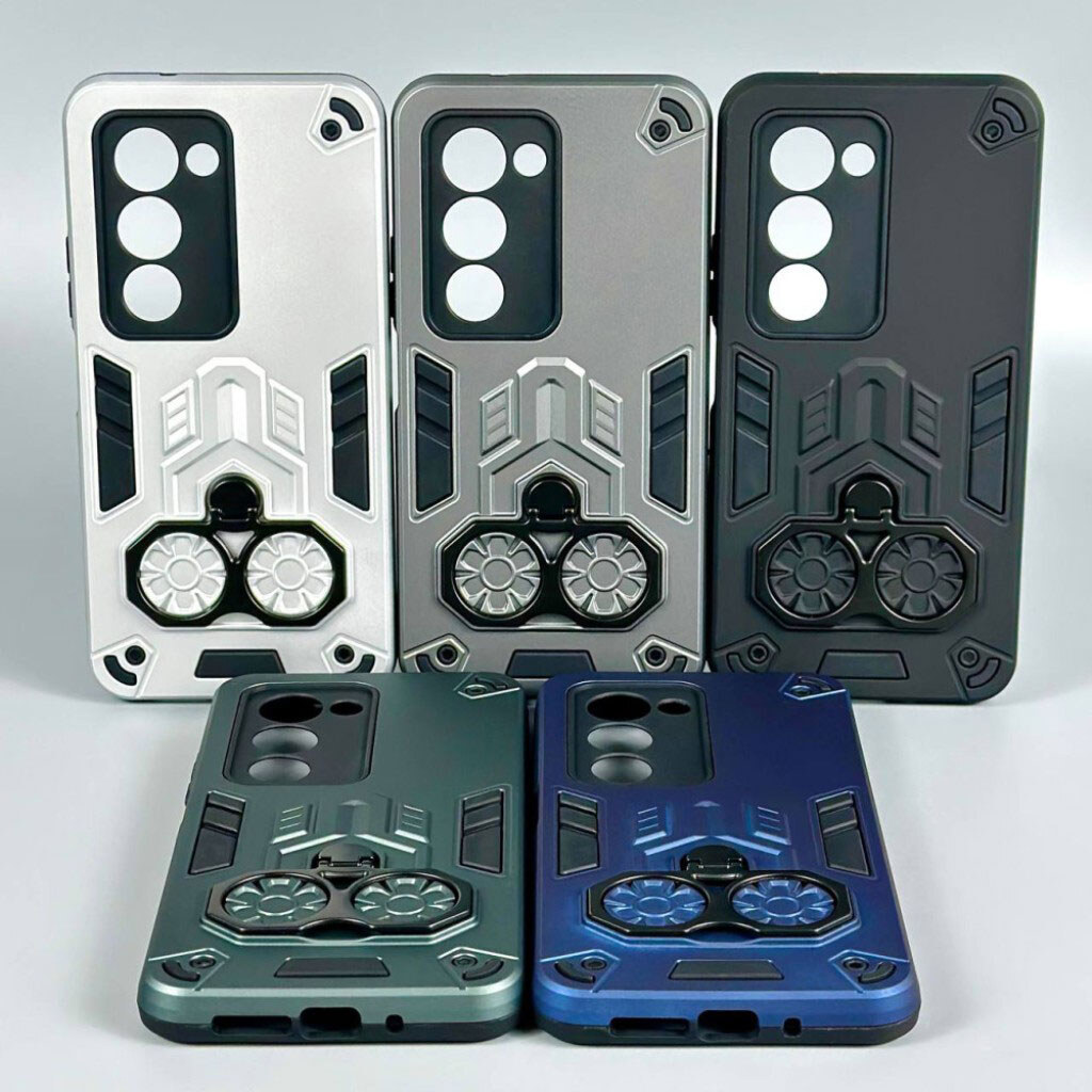 Чехол (накладка) Samsung A175 Galaxy A17 4G, Armor Shield Ring Holder, Серебряный - № 2 Чехол (накладка) Samsung A175 Galaxy A17 4G, Armor Shield Ring Holder, Серебряный - № 2