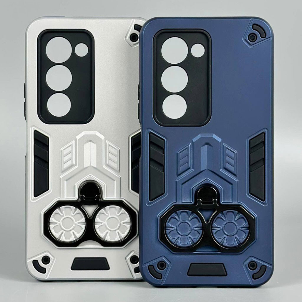 Чехол (накладка) Samsung Galaxy A36 5G, Armor Shield Ring Holder, Серебряный - № 3 Чехол (накладка) Samsung Galaxy A36 5G, Armor Shield Ring Holder, Серебряный - № 3