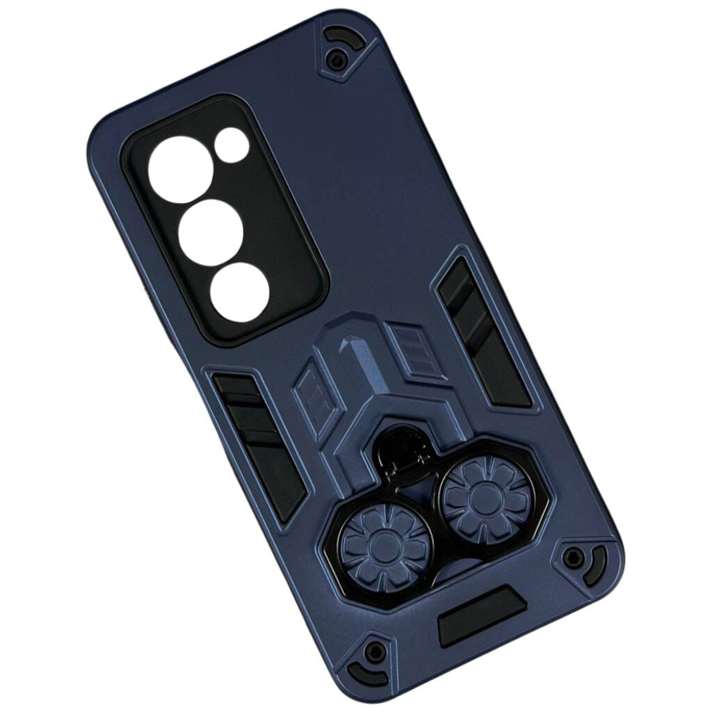 Чехол (накладка) Xiaomi Poco M6 Pro / Redmi Note 13 Pro / Redmi Note 14S, Armor Shield Ring Holder, Синий - № 1 Чехол (накладка) Xiaomi Poco M6 Pro / Redmi Note 13 Pro / Redmi Note 14S, Armor Shield Ring Holder, Синий - № 1