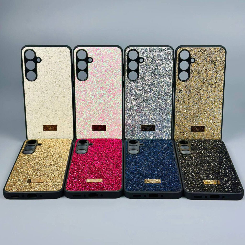 Чехол (накладка) Samsung A065 Galaxy A06, Bling Grainy Diamond Separate Camera, Glow White, Белый - № 2 Чехол (накладка) Samsung A065 Galaxy A06, Bling Grainy Diamond Separate Camera, Glow White, Белый - № 2