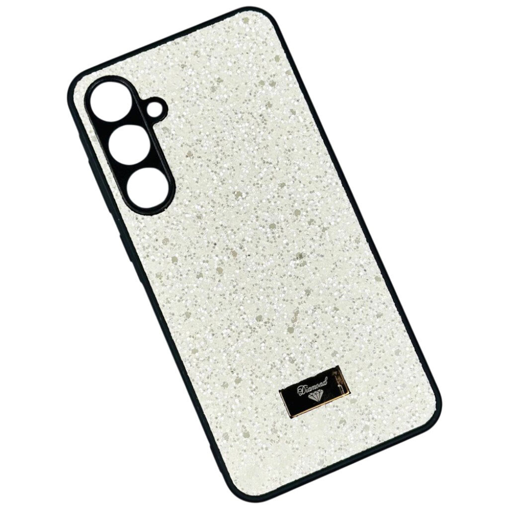 Чехол (накладка) Samsung A556 Galaxy A55 5G / Galaxy A55, Bling Grainy Diamond Separate Camera, Glow White, Белый - № 1 Чехол (накладка) Samsung A556 Galaxy A55 5G / Galaxy A55, Bling Grainy Diamond Separate Camera, Glow White, Белый - № 1