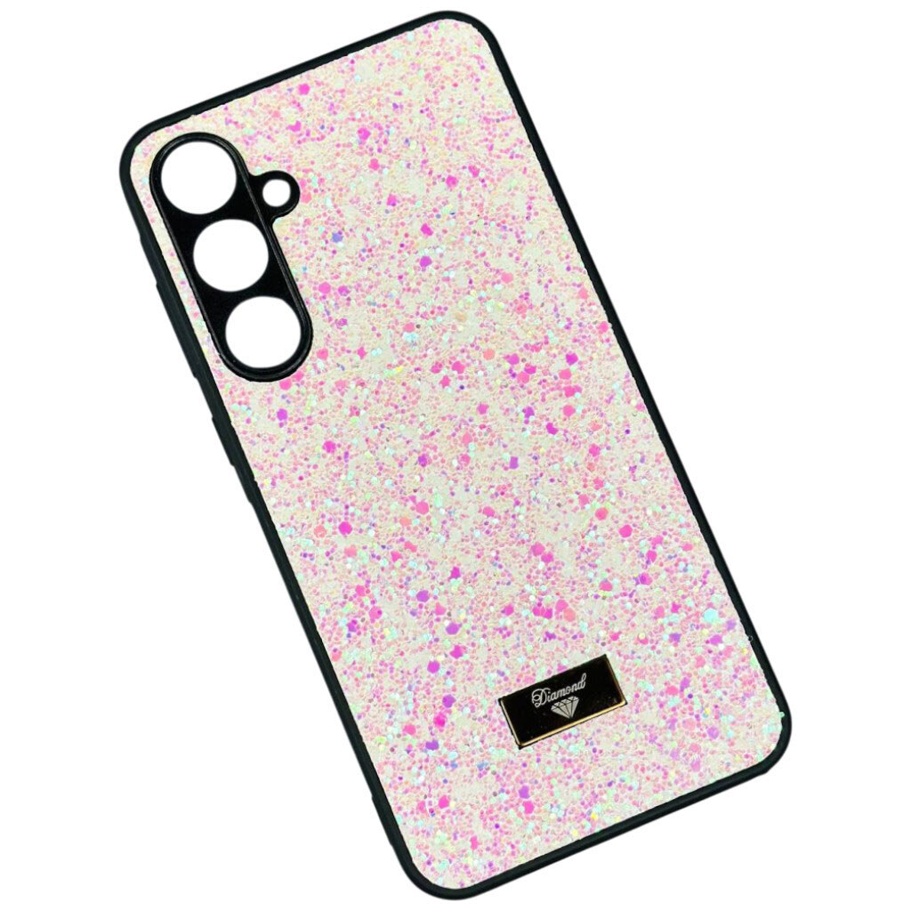 Чехол (накладка) Samsung A556 Galaxy A55 5G / Galaxy A55, Bling Grainy Diamond Separate Camera, Glow Pink, Розовый - № 1 Чехол (накладка) Samsung A556 Galaxy A55 5G / Galaxy A55, Bling Grainy Diamond Separate Camera, Glow Pink, Розовый - № 1
