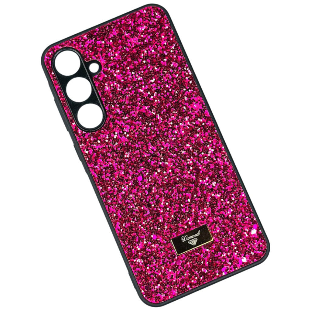 Чехол (накладка) Samsung A556 Galaxy A55 5G / Galaxy A55, Bling Grainy Diamond Separate Camera, Glow Fuchsia, Червоний - № 1 Чехол (накладка) Samsung A556 Galaxy A55 5G / Galaxy A55, Bling Grainy Diamond Separate Camera, Glow Fuchsia, Червоний - № 1