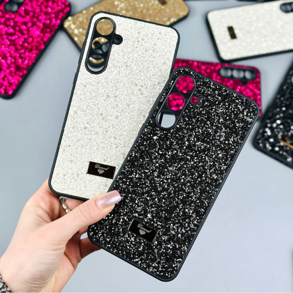 Чехол (накладка) Samsung A556 Galaxy A55 5G / Galaxy A55, Bling Grainy Diamond Separate Camera, Glow Fuchsia, Червоний - № 3 Чехол (накладка) Samsung A556 Galaxy A55 5G / Galaxy A55, Bling Grainy Diamond Separate Camera, Glow Fuchsia, Червоний - № 3