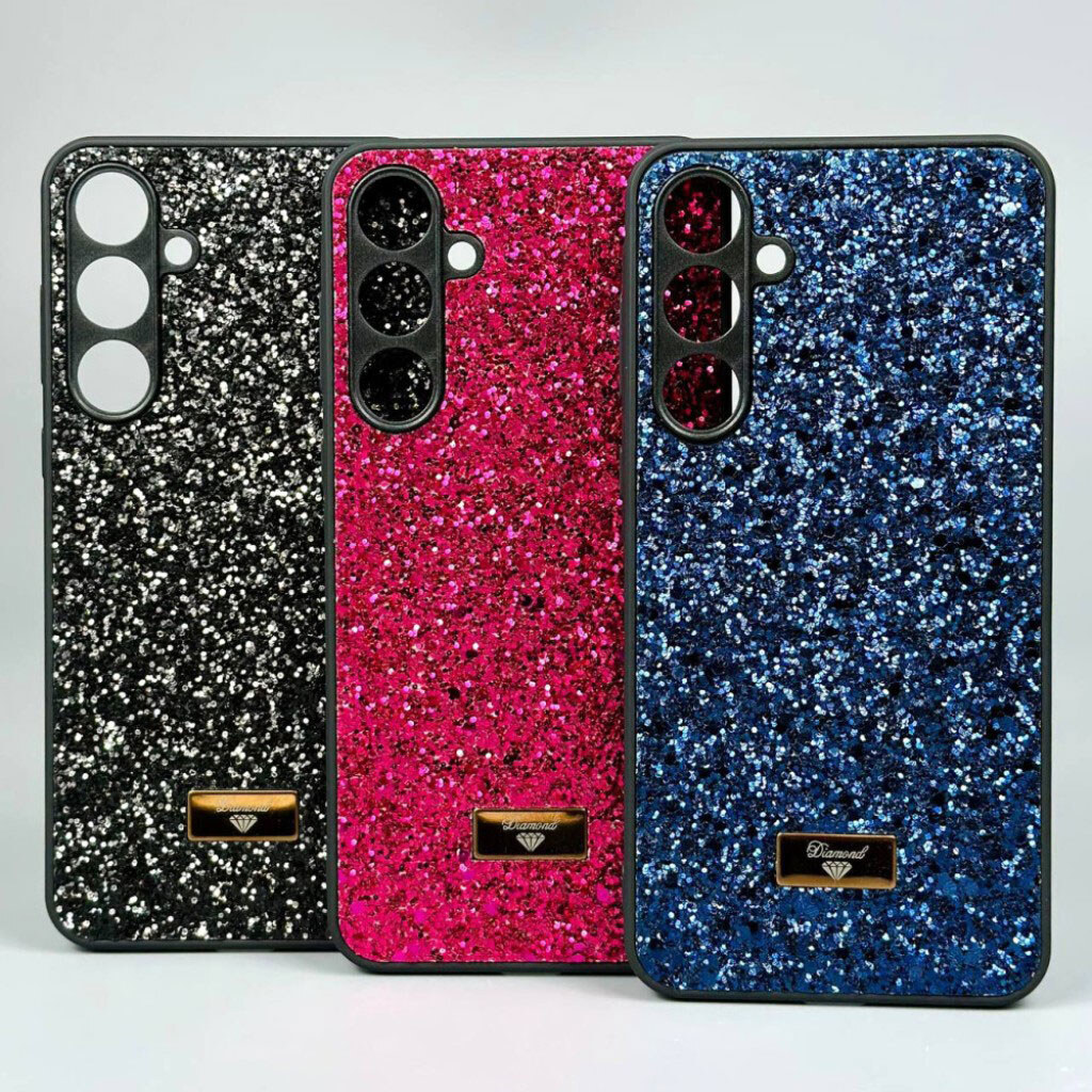 Чехол (накладка) Samsung A556 Galaxy A55 5G / Galaxy A55, Bling Grainy Diamond Separate Camera, Glow Fuchsia, Червоний - № 5 Чехол (накладка) Samsung A556 Galaxy A55 5G / Galaxy A55, Bling Grainy Diamond Separate Camera, Glow Fuchsia, Червоний - № 5