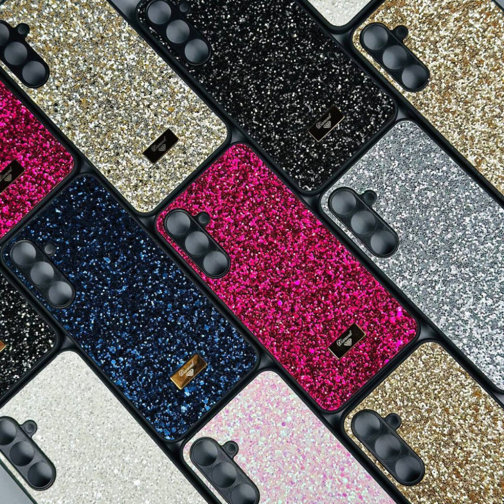 Чехол (накладка) Samsung A556 Galaxy A55 5G / Galaxy A55, Bling Grainy Diamond Separate Camera, Glow Fuchsia, Червоний - № 6 Чехол (накладка) Samsung A556 Galaxy A55 5G / Galaxy A55, Bling Grainy Diamond Separate Camera, Glow Fuchsia, Червоний - № 6