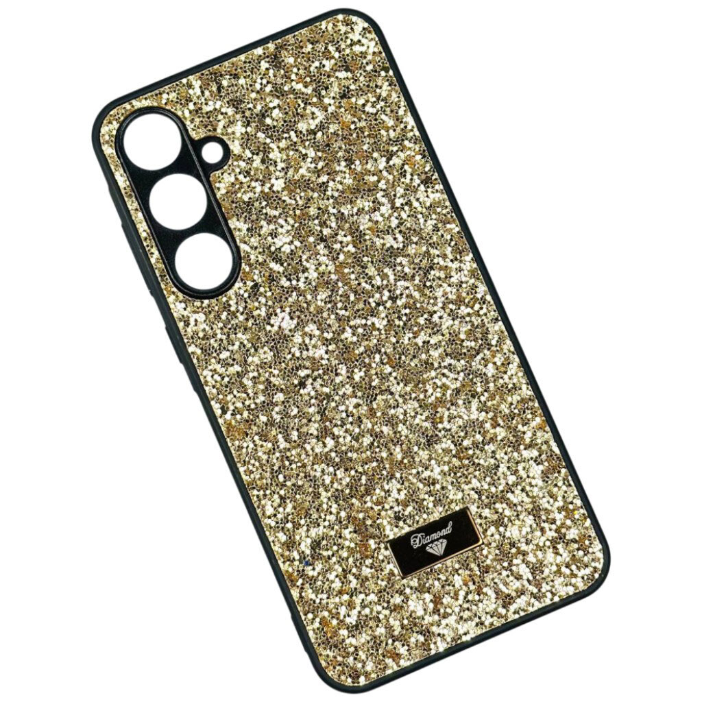 Чехол (накладка) Samsung Galaxy A56 5G, Bling Grainy Diamond Separate Camera, Glow Gold, Золотой - № 1 Чехол (накладка) Samsung Galaxy A56 5G, Bling Grainy Diamond Separate Camera, Glow Gold, Золотой - № 1
