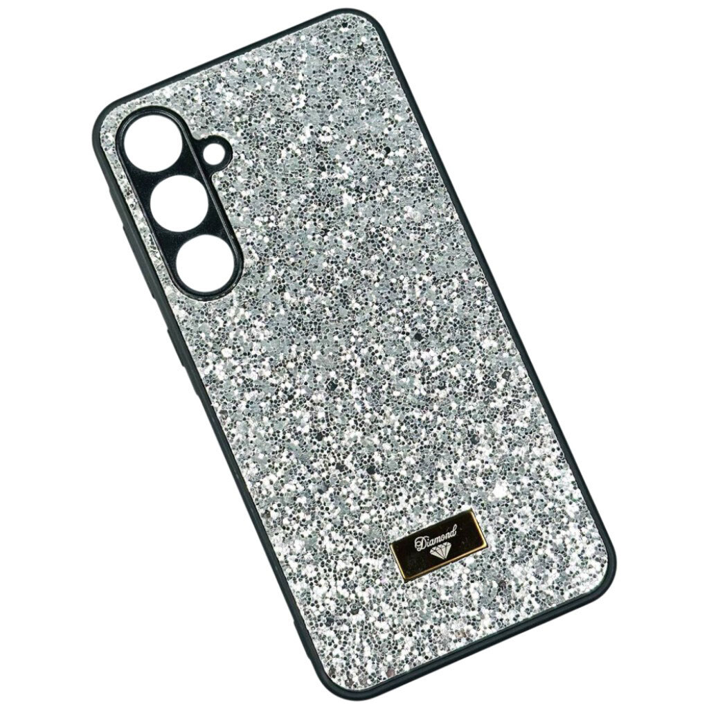 Чехол (накладка) Xiaomi Poco M7 Pro 5G / Redmi Note 14 5G, Bling Grainy Diamond Separate Camera, Glow Silver, Срібний - № 1 Чехол (накладка) Xiaomi Poco M7 Pro 5G / Redmi Note 14 5G, Bling Grainy Diamond Separate Camera, Glow Silver, Срібний - № 1