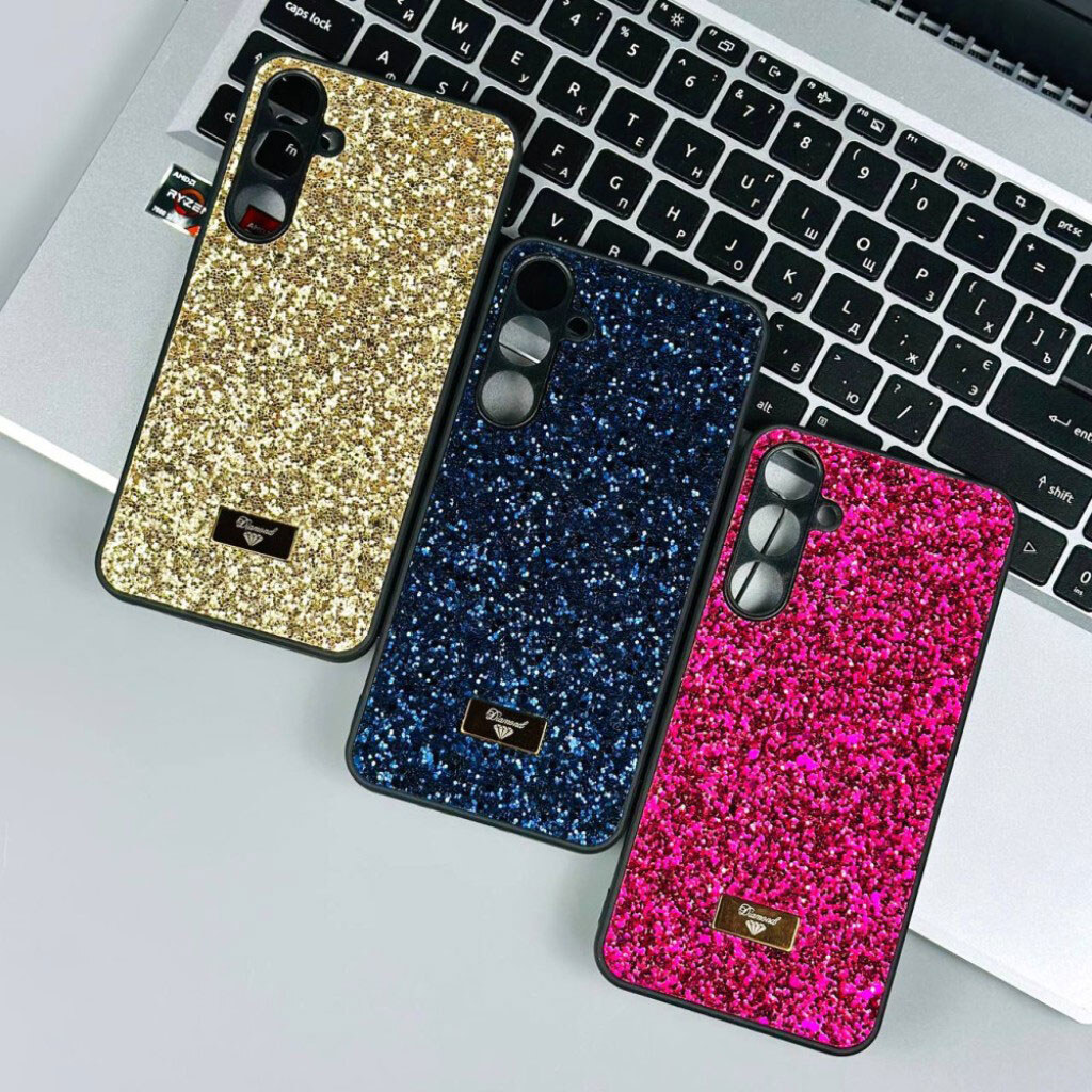 Чехол (накладка) Xiaomi Poco M7 Pro 5G / Redmi Note 14 5G, Bling Grainy Diamond Separate Camera, Glow Black, Чорний - № 8 Чехол (накладка) Xiaomi Poco M7 Pro 5G / Redmi Note 14 5G, Bling Grainy Diamond Separate Camera, Glow Black, Чорний - № 8