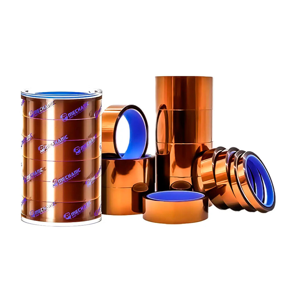 Скотч термостойкий каптоновый, 35 м., 25 мм., Коричневый - № 1 Скотч термостойкий каптоновый, 35 м., 25 мм., Коричневый - № 1