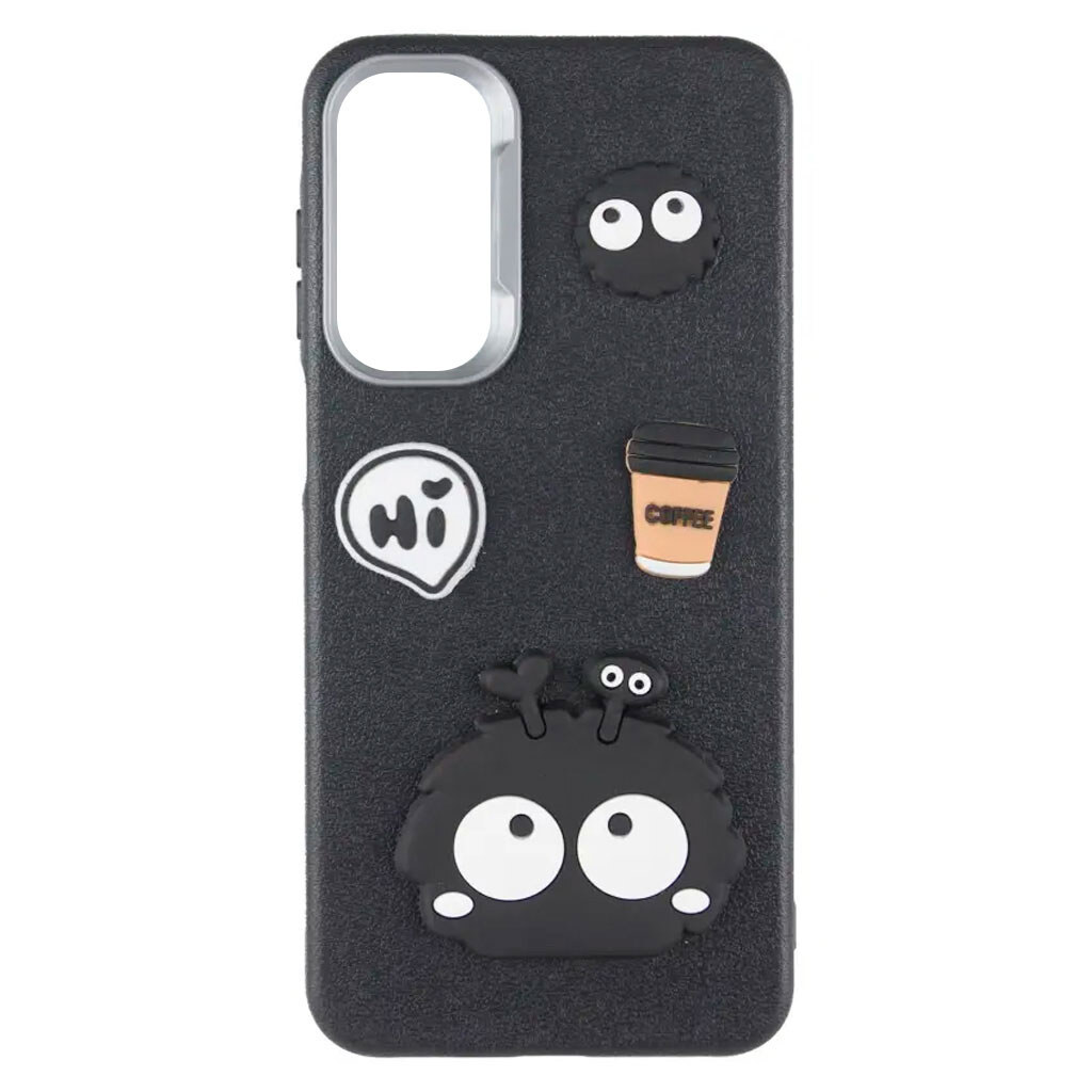 Чехол (накладка) Motorola Moto G05 / XT2523 Moto E15, Epik Leather Toys, Monster, Черный - № 1 Чехол (накладка) Motorola Moto G05 / XT2523 Moto E15, Epik Leather Toys, Monster, Черный - № 1