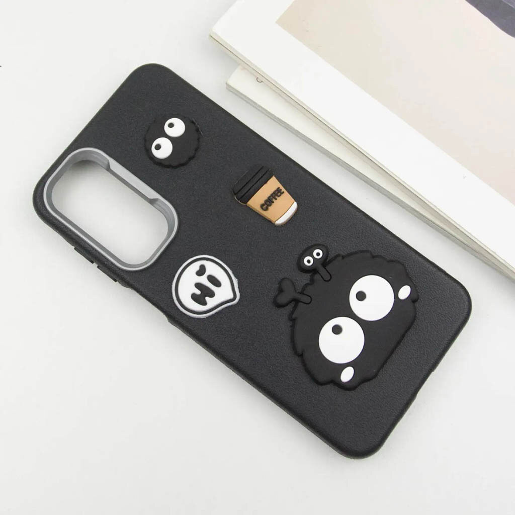 Чехол (накладка) Motorola Moto G05 / XT2523 Moto E15, Epik Leather Toys, Monster, Черный - № 2 Чехол (накладка) Motorola Moto G05 / XT2523 Moto E15, Epik Leather Toys, Monster, Черный - № 2