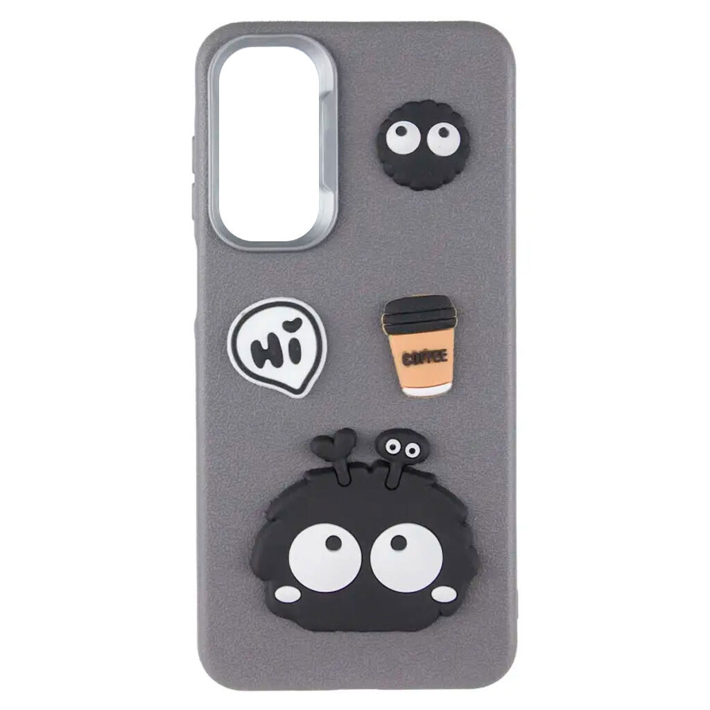 Чехол (накладка) Motorola Moto G05 / XT2523 Moto E15, Epik Leather Toys, Monster, Серый - № 1 Чехол (накладка) Motorola Moto G05 / XT2523 Moto E15, Epik Leather Toys, Monster, Серый - № 1