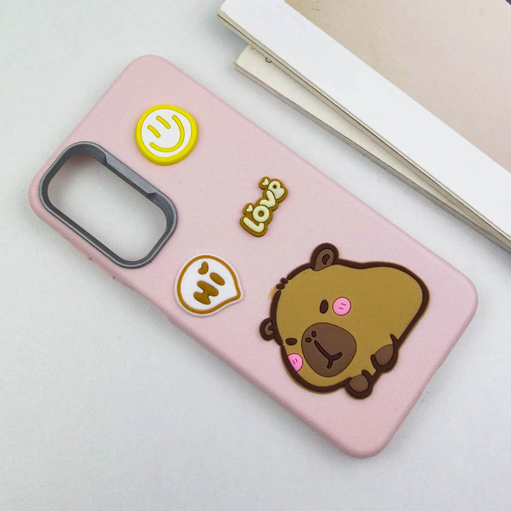 Чехол (накладка) Motorola XT2521 Moto G15, Epik Leather Toys, Capybara, Розовый - № 2 Чехол (накладка) Motorola XT2521 Moto G15, Epik Leather Toys, Capybara, Розовый - № 2