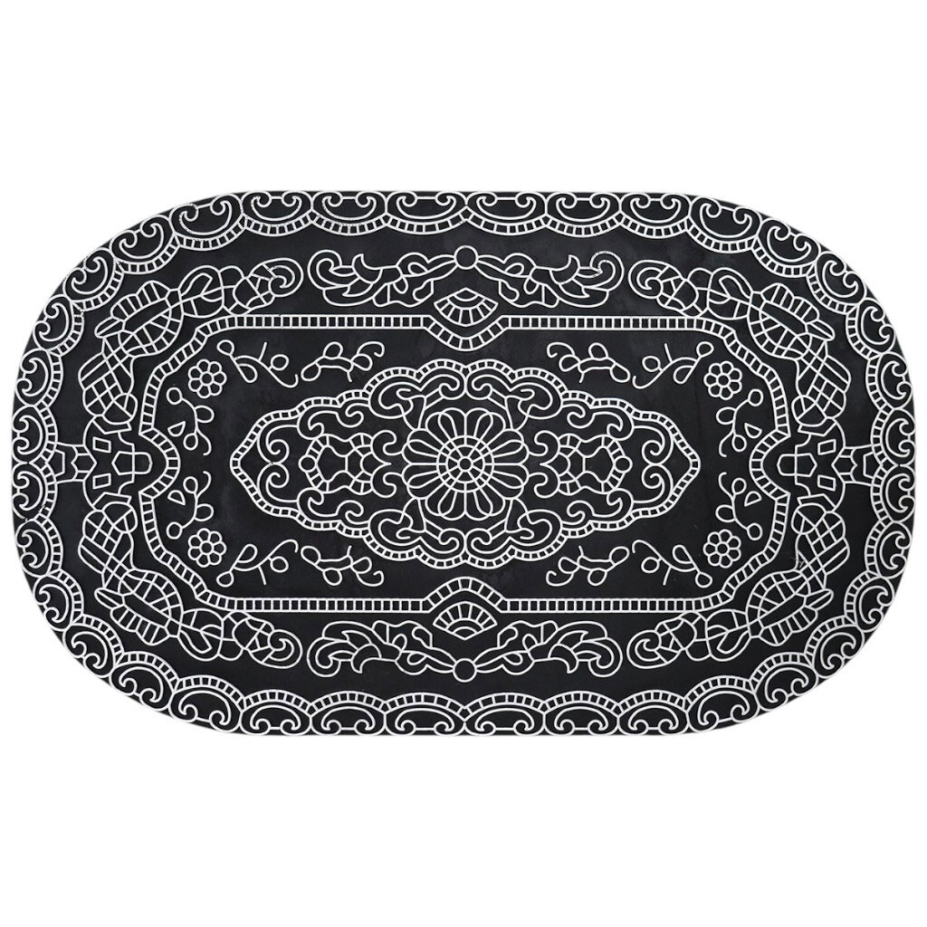 Коврик придверный овальный с узором 45х75 см - № 1 Коврик придверный овальный с узором 45х75 см - № 1