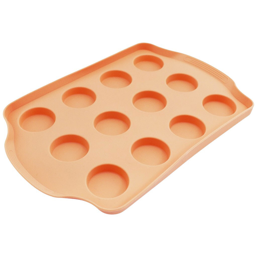 Форма для выпекания кексов силиконовая 12шт/лист 30х19,5 см - № 1 Форма для выпекания кексов силиконовая 12шт/лист 30х19,5 см - № 1