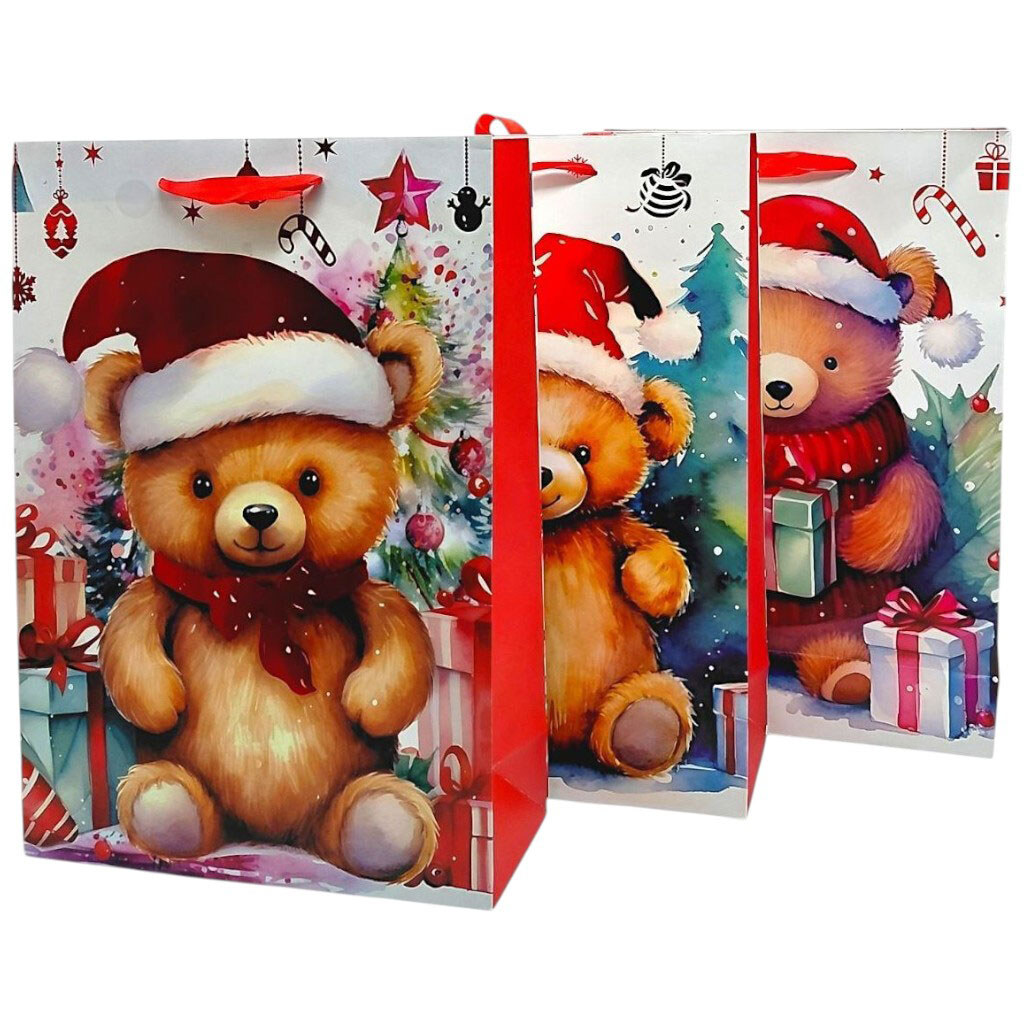 Пакет бумажный JUMBO XMAS4 33x12,7x47,7 210gsm, ассорти, Mic - № 1 Пакет бумажный JUMBO XMAS4 33x12,7x47,7 210gsm, ассорти, Mic - № 1