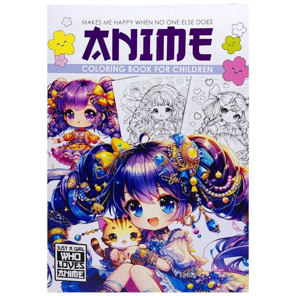 Раскраска "Аниме", 21х29,7 см., 8 листов, Art Studio Of Happiness - № 1 Раскраска "Аниме", 21х29,7 см., 8 листов, Art Studio Of Happiness - № 1