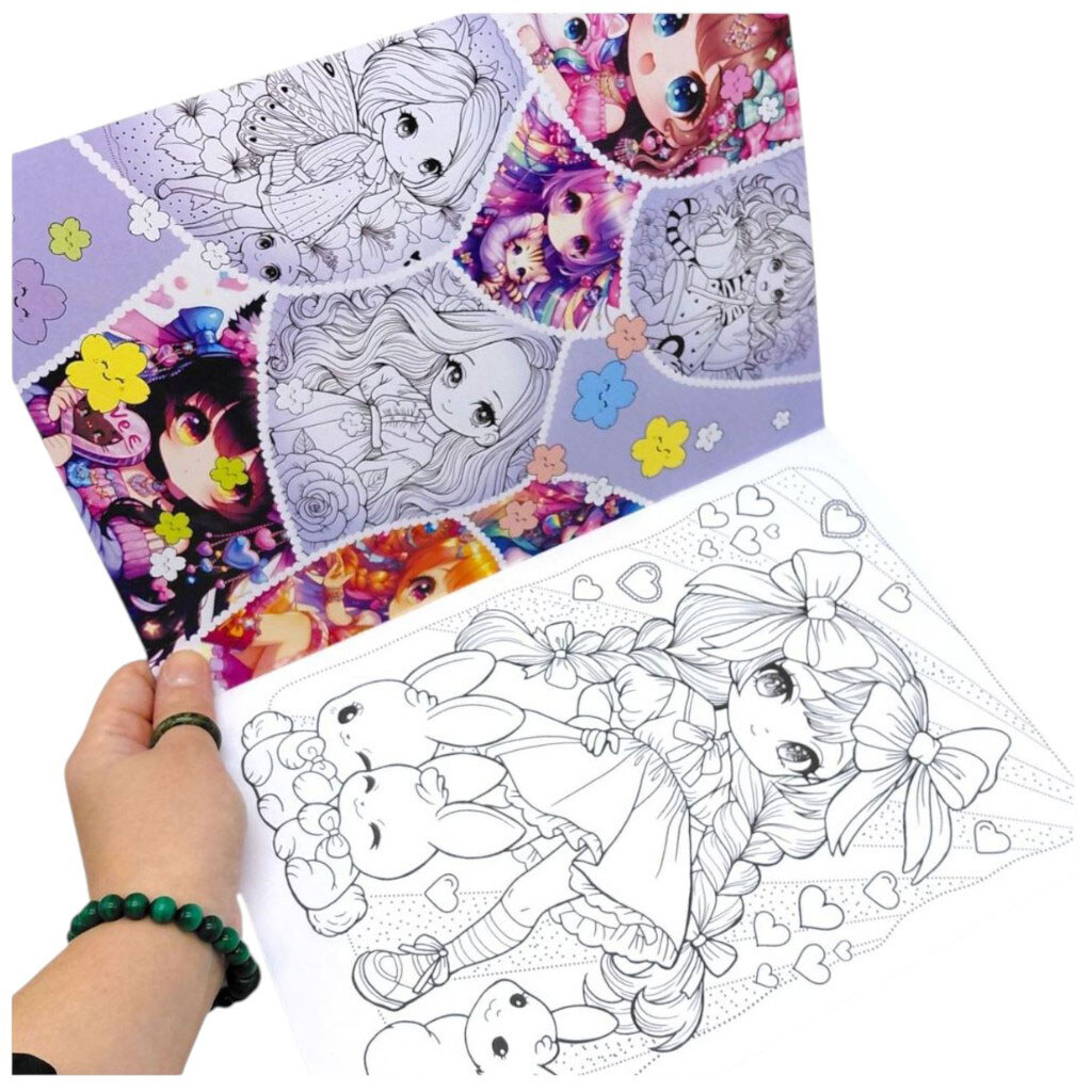 Раскраска "Аниме", 21х29,7 см., 8 листов, Art Studio Of Happiness - № 2 Раскраска "Аниме", 21х29,7 см., 8 листов, Art Studio Of Happiness - № 2