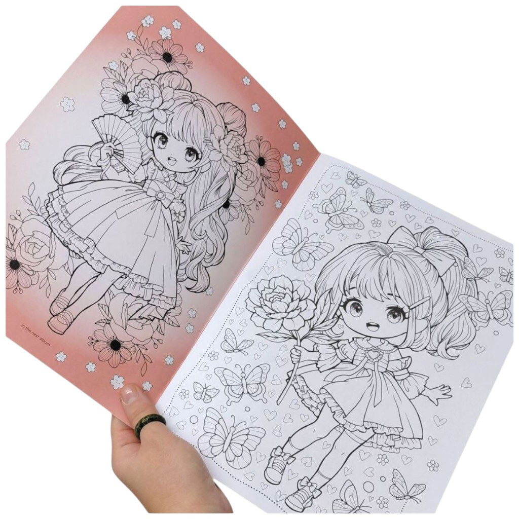 Раскраска "Аниме", 21х29,7 см., 8 листов, Art Studio Of Happiness - № 2 Раскраска "Аниме", 21х29,7 см., 8 листов, Art Studio Of Happiness - № 2