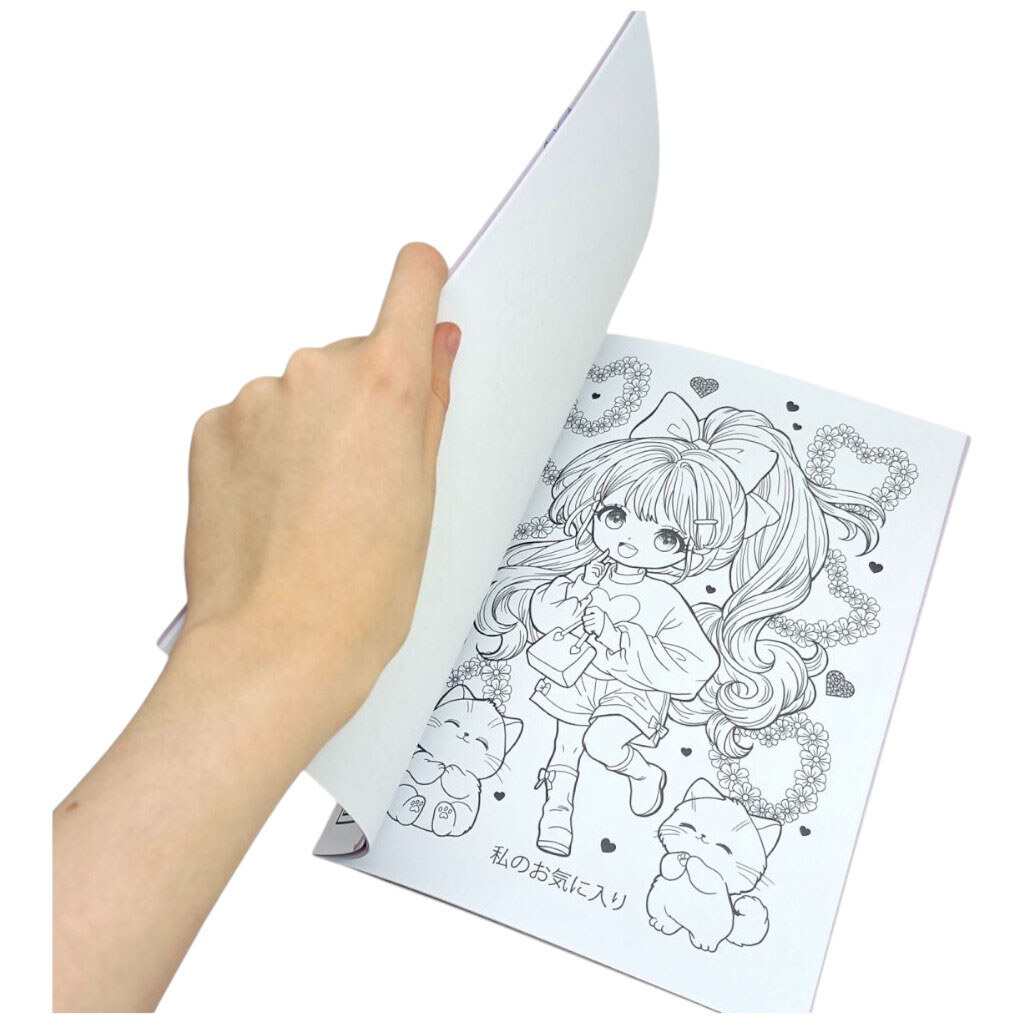 Раскраска аниме 210х297мм., 8 листов, Скоба., Art Studio Of Happiness - № 2 Раскраска аниме 210х297мм., 8 листов, Скоба., Art Studio Of Happiness - № 2