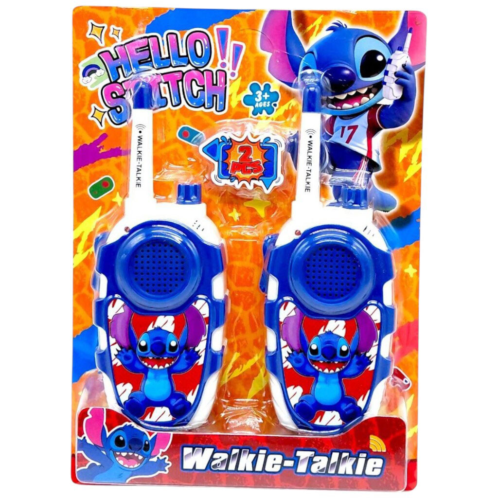 Рация игрушечная "Стич", 2 рации, на батарейках, Mic - № 1 Рация игрушечная "Стич", 2 рации, на батарейках, Mic - № 1