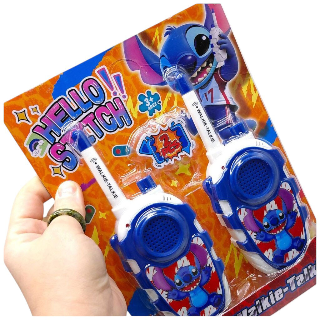 Рация игрушечная "Стич", 2 рации, на батарейках, Mic - № 2 Рация игрушечная "Стич", 2 рации, на батарейках, Mic - № 2